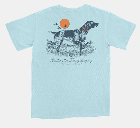 heritage pointer, chambray | knotted pine