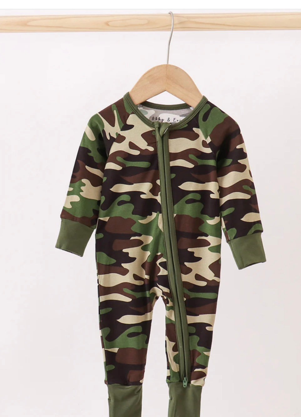 camo bamboo romper
