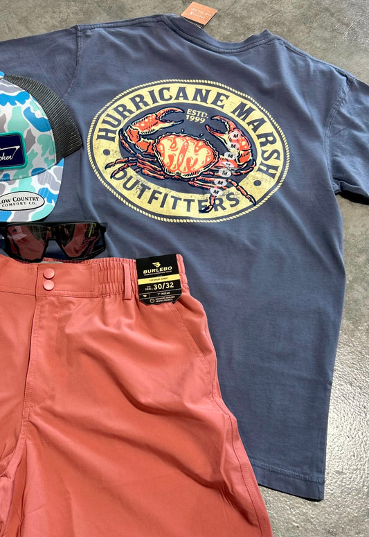 the coastal crab tee | hurricane marsh