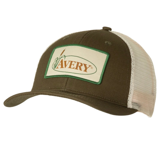 avery signature patch trucker cap