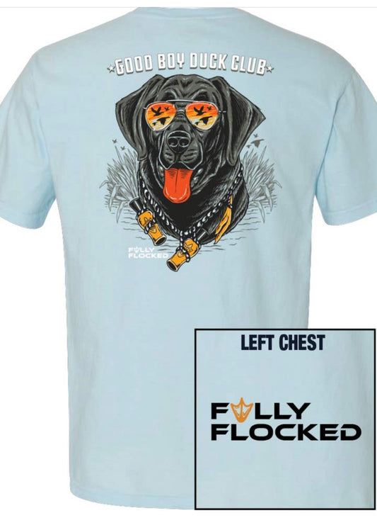 dog head light blue | fully flocked