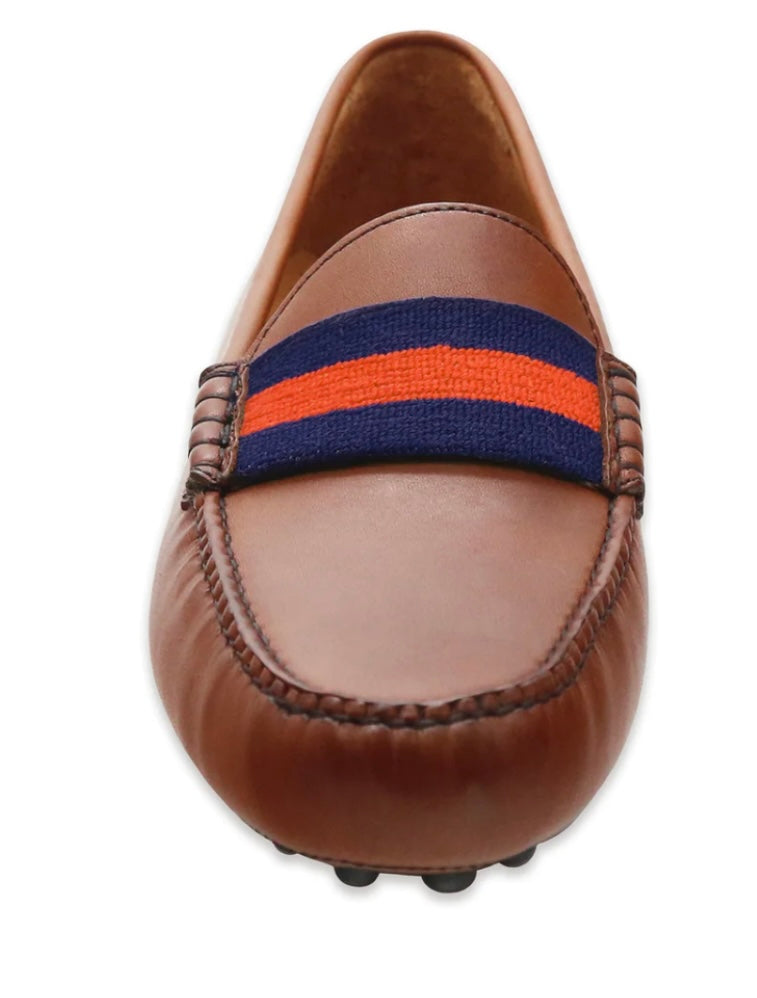 auburn surcingle needlepoint driving shoes | smathers & Branson