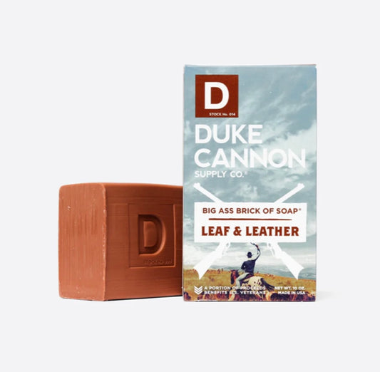 big ass brick of soap, leaf and leather | duke cannon