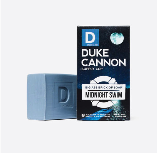 big ass brick of soap, midnight swim | duke cannon