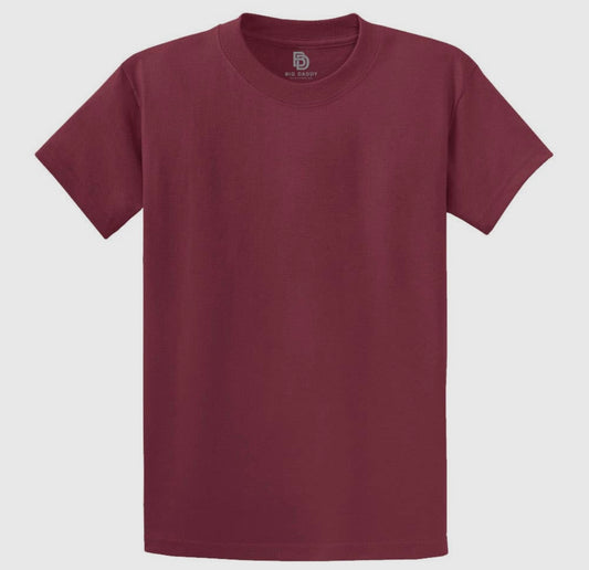 big daddy rustic basics tee, garnet | big daddy clothing