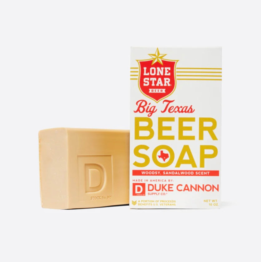 big Texas lone star beer soap | duke cannon