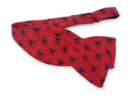 black lab heaven bowtie red | collared greens