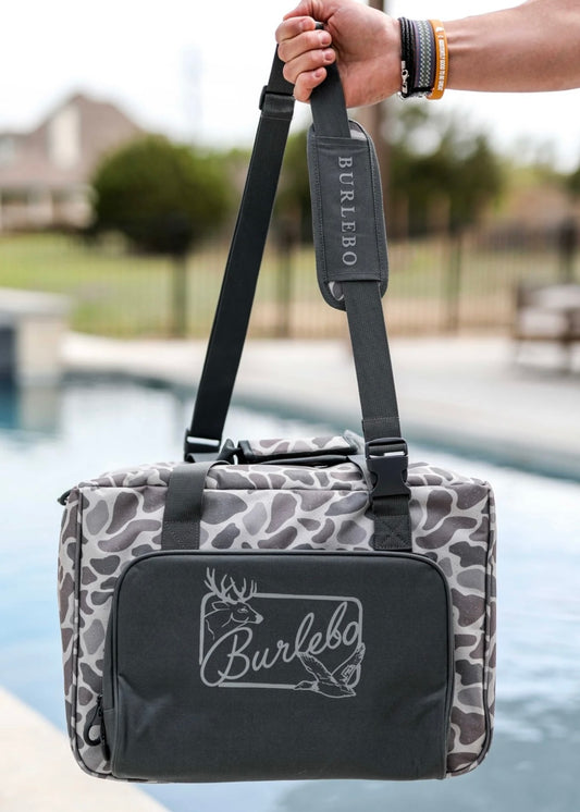 classic deer camo cooler | burlebo