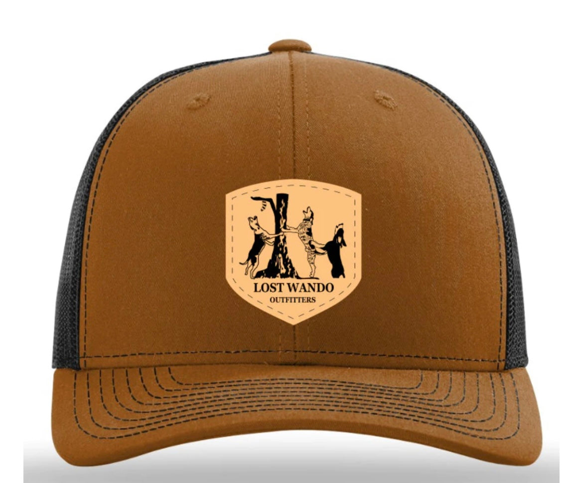 coon dogs hat, caramel/black | lost wando