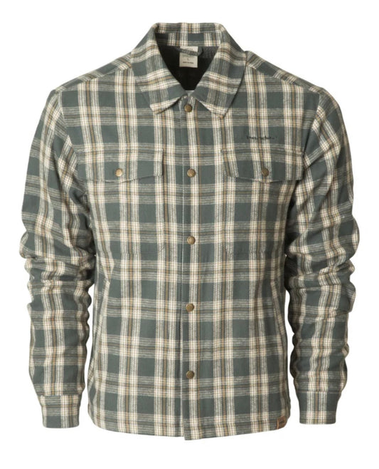 countryside flannel, charcoal plaid | banded