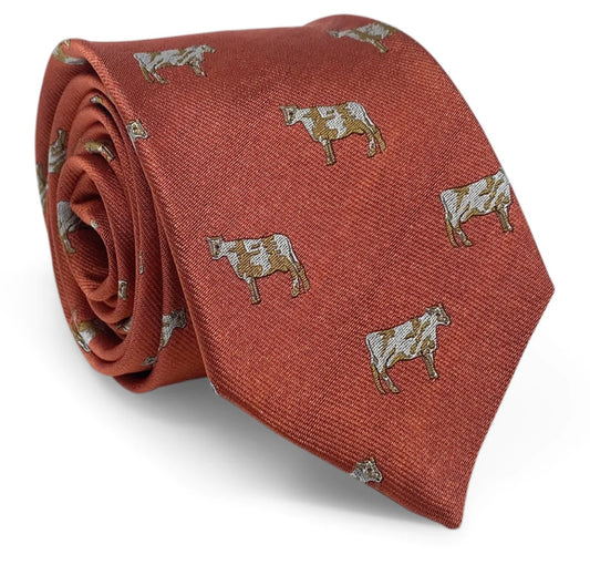 cows tie, orange | Peter Blair