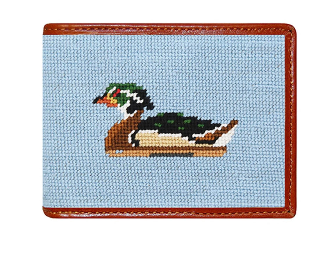 duck decoys needlepoint wallet | smathers & branson