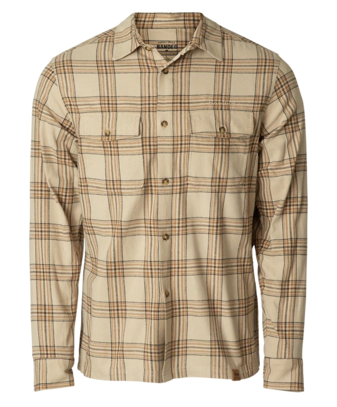 everglades flannel shirt, twig plaid | banded