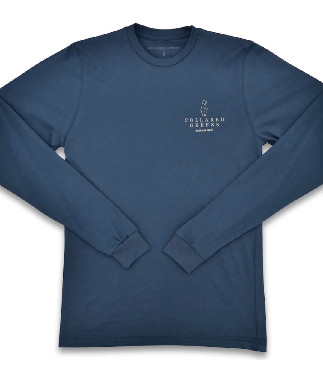 field & stream long sleeve steel blue | collared greens