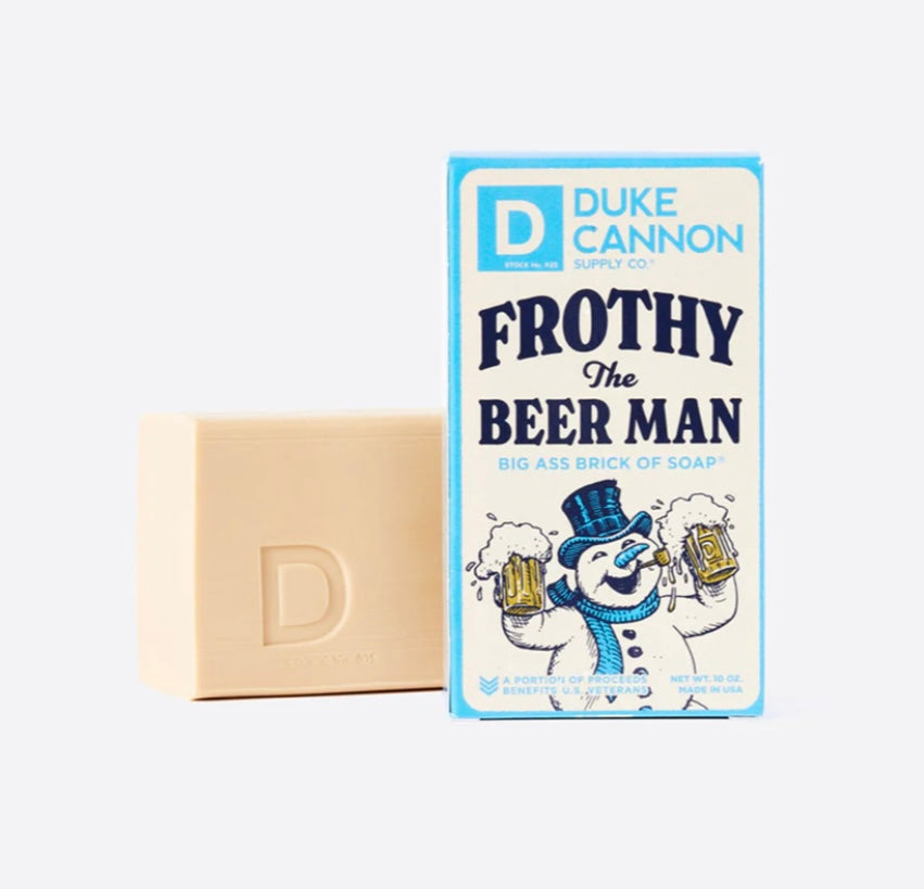 frothy the beer man | duke cannon