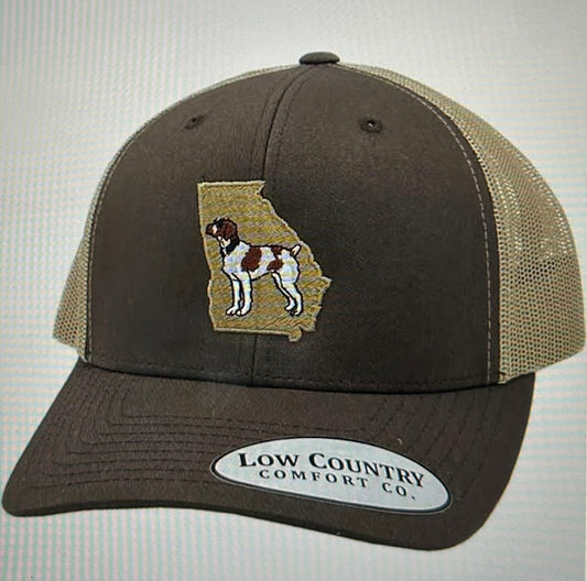 georgia brittany spaniel hat, brown/khaki | low country comfort