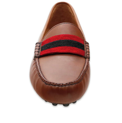 georgia surcingle needlepoint driving shoes | smathers & Branson