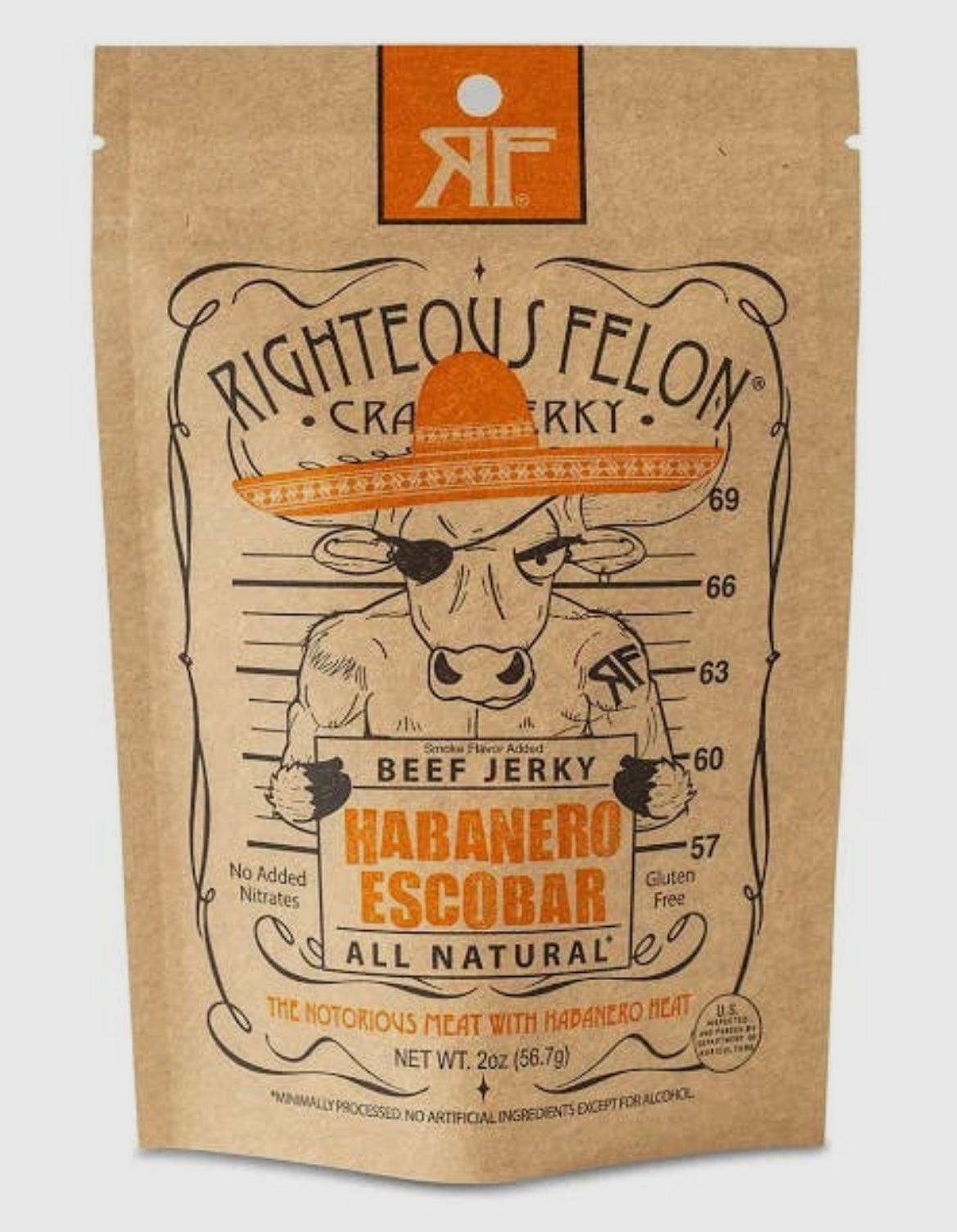 habanero escobar jerky | righteous felon craft jerky