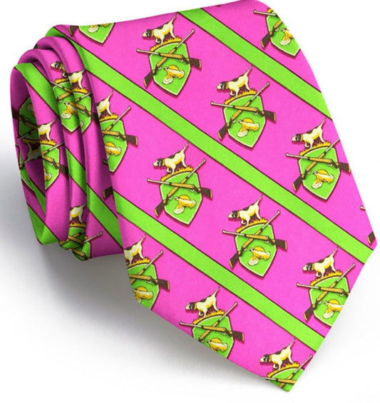 hunt club tie, fuchsia | bird dog bay