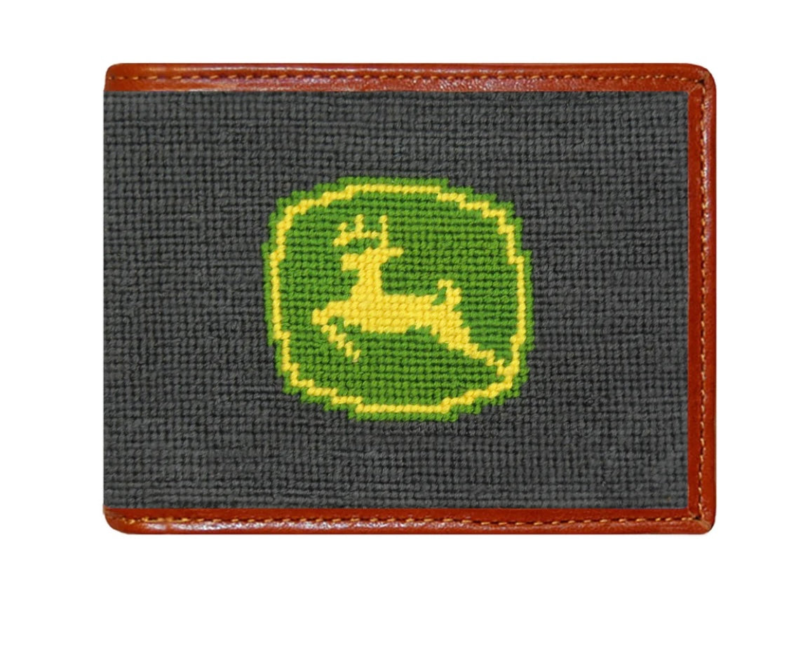 john deere needlepoint wallet | smathers & branson