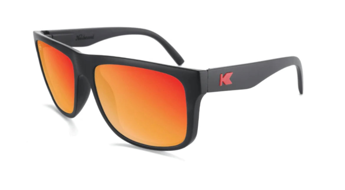 matte black/sunset sorry pines sunglasses | Knockaround