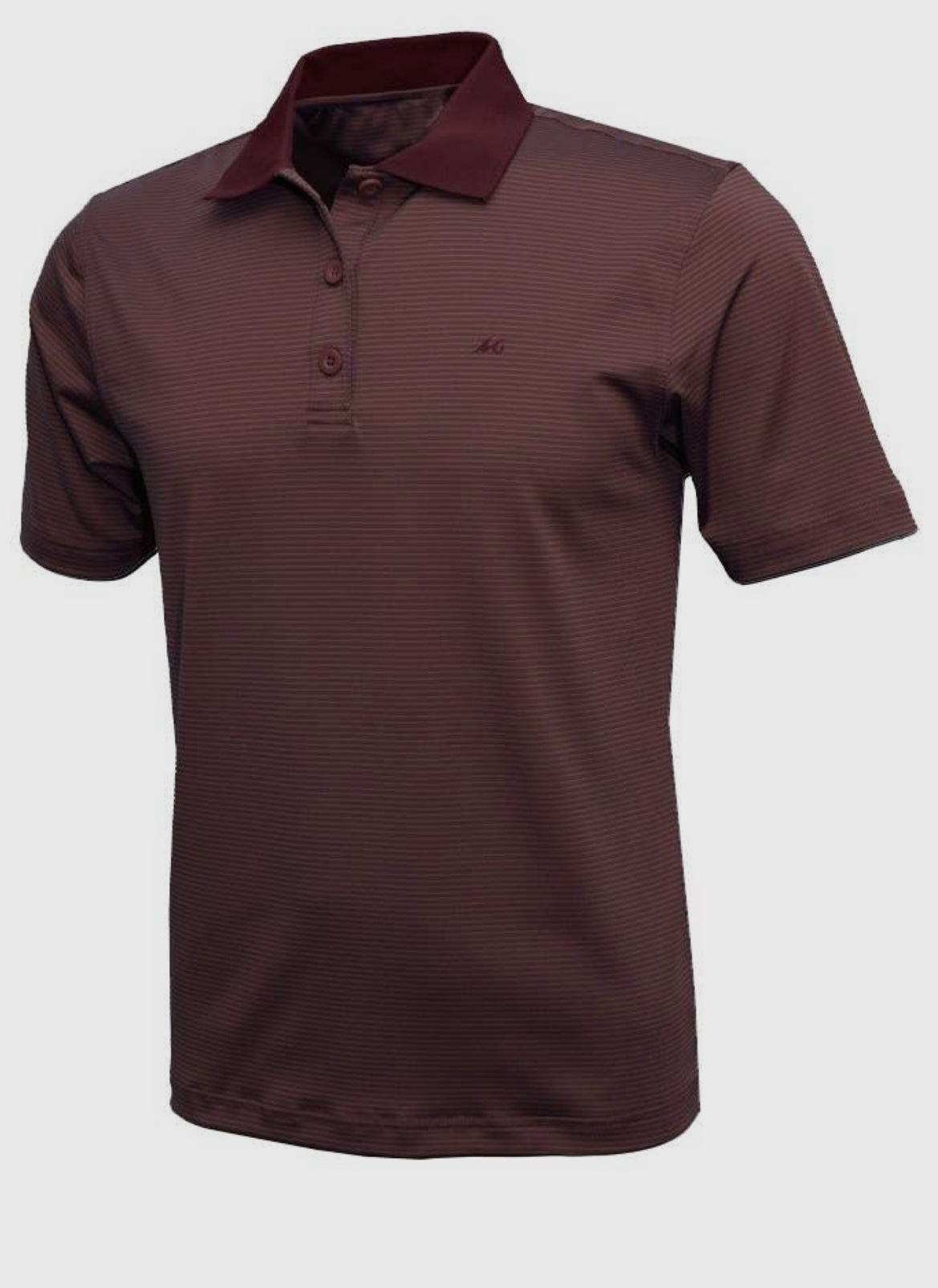 micro striped performance polo, dark cherry | mojo sportswear