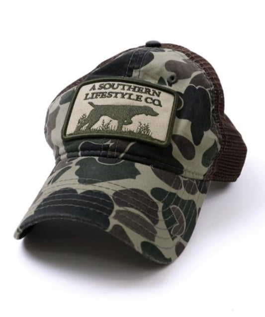 on point patch hat green camo | southern lifestyle