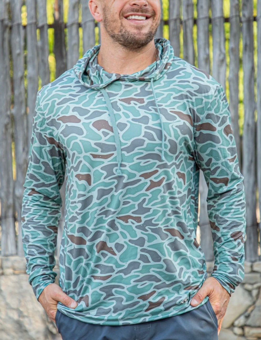 performance hoodie, retro duck camo | burlebo