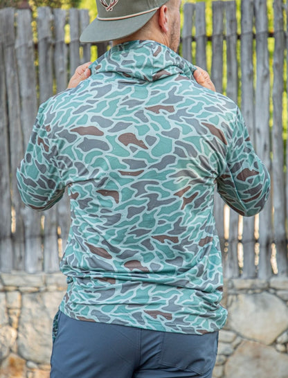 performance hoodie, retro duck camo | burlebo