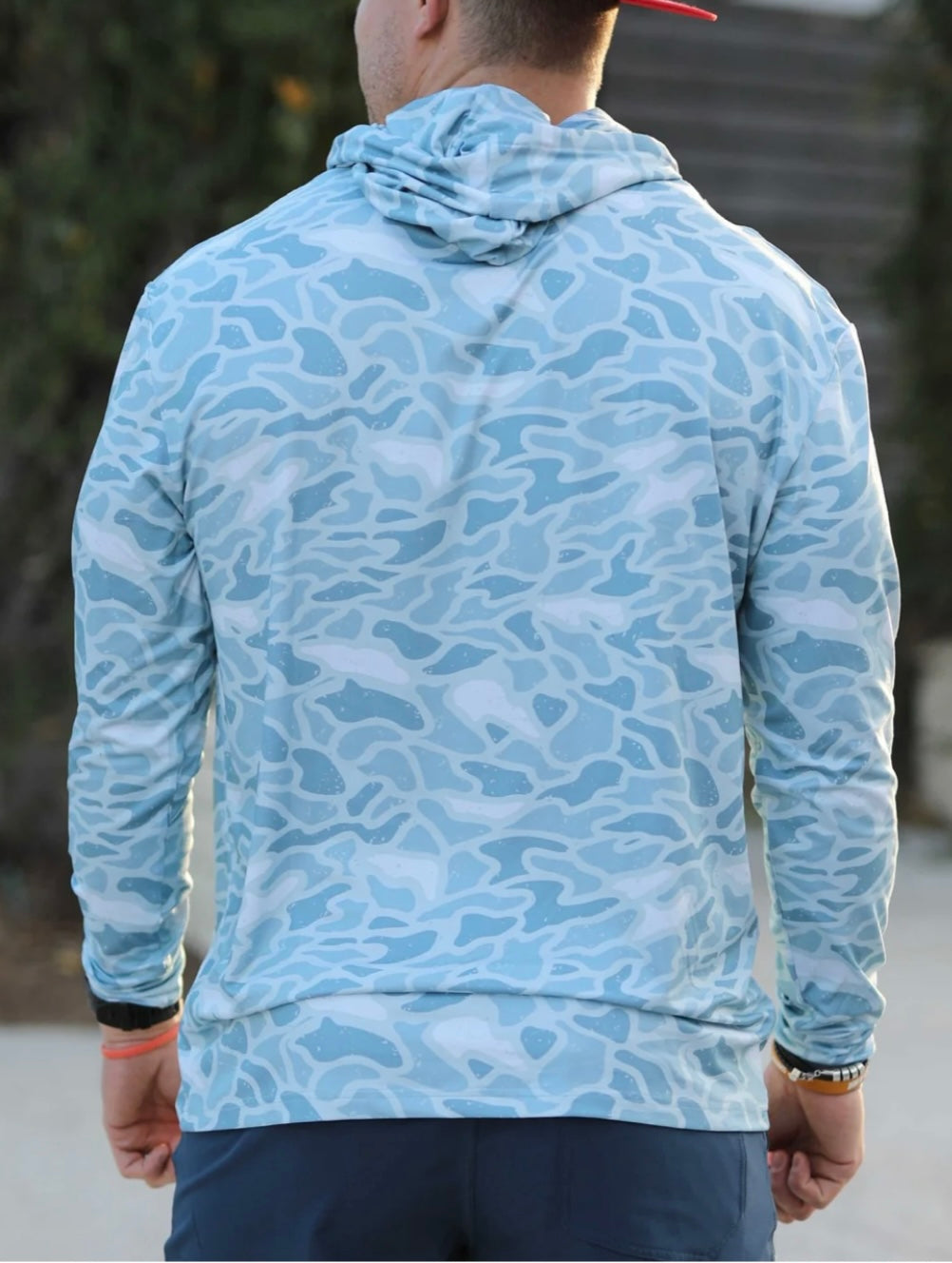 performance hoodie, seaside camo | burlebo