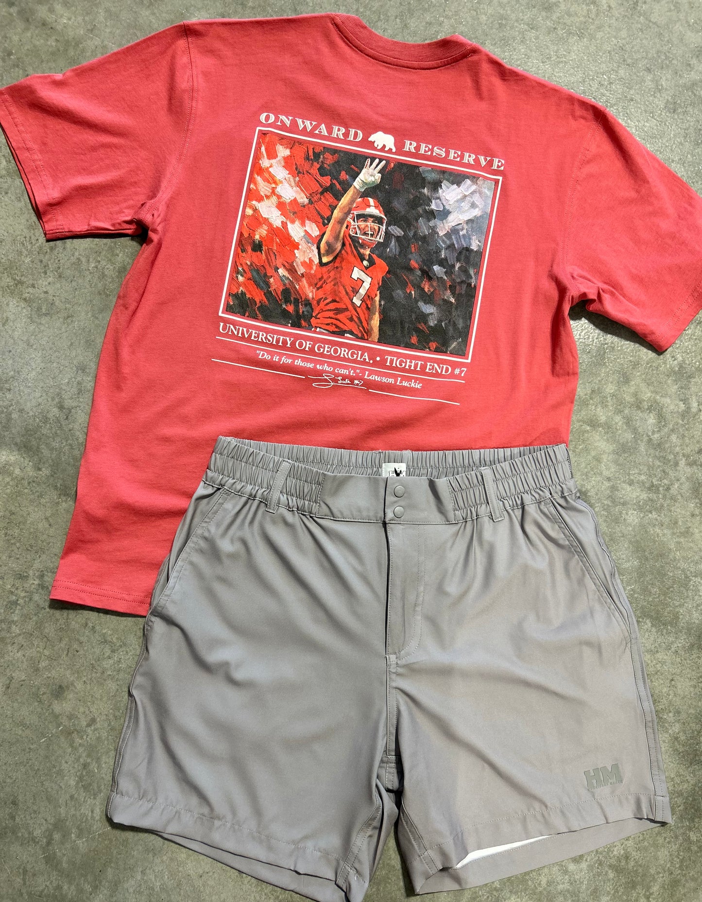 UGA lawson luckie tee, washed red | onward reserve
