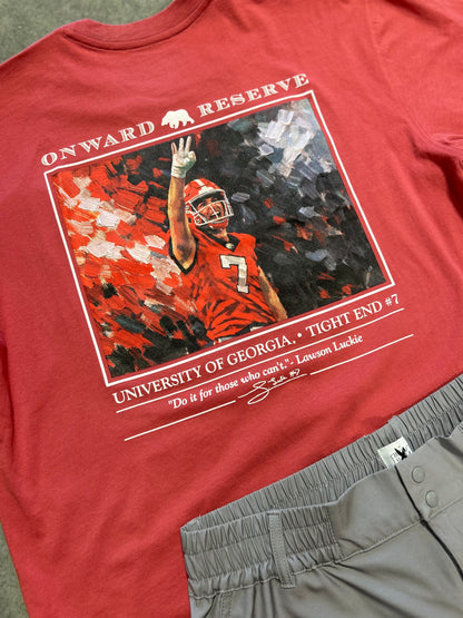 UGA lawson luckie tee, washed red | onward reserve
