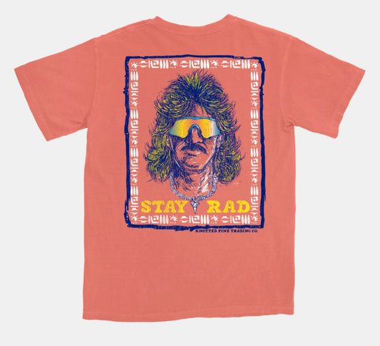 stay rad, bright salmon | knotted pine