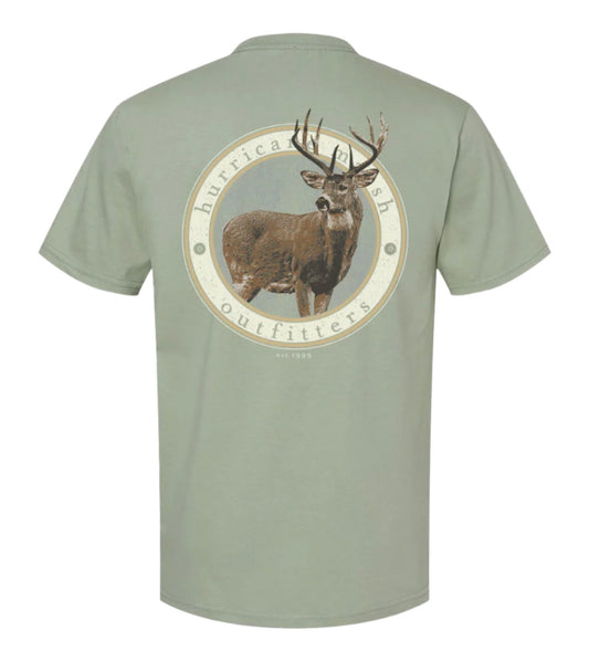 trophy buck t-shirt, sage | hurricane marsh