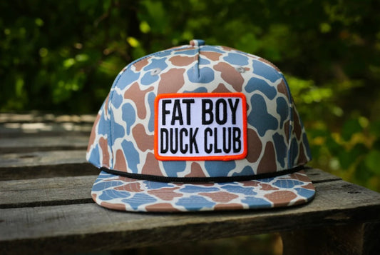 fat boy duck club, blue camo