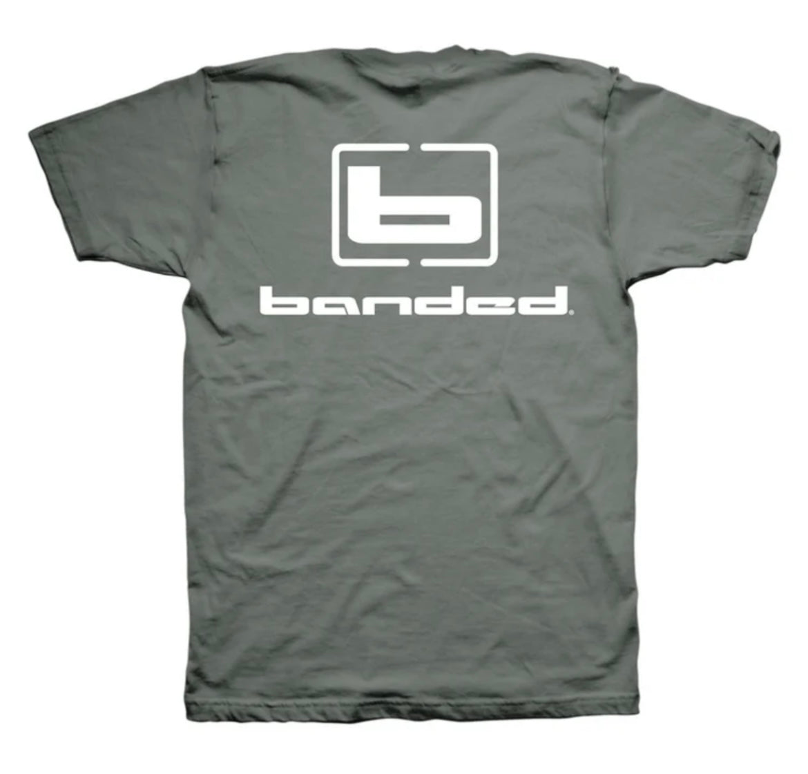 banded signature logo t-shirt, sage