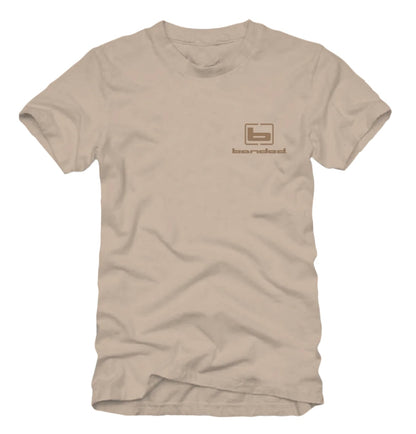 flying mallards short sleeve tee, tan | banded