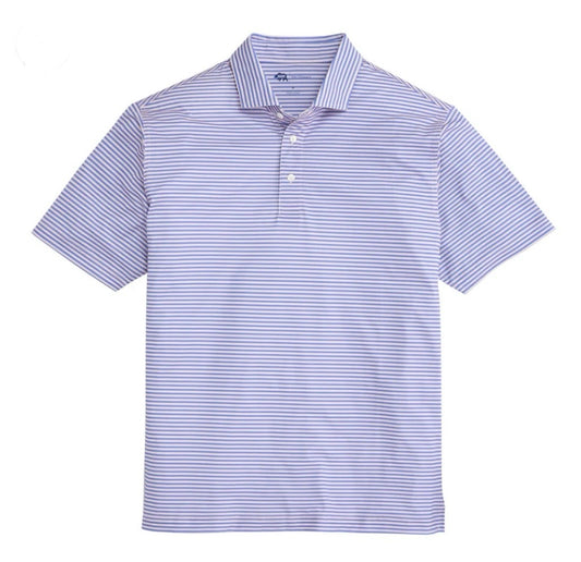 trophy stripe performance pique polo, daybreak | onward reserve