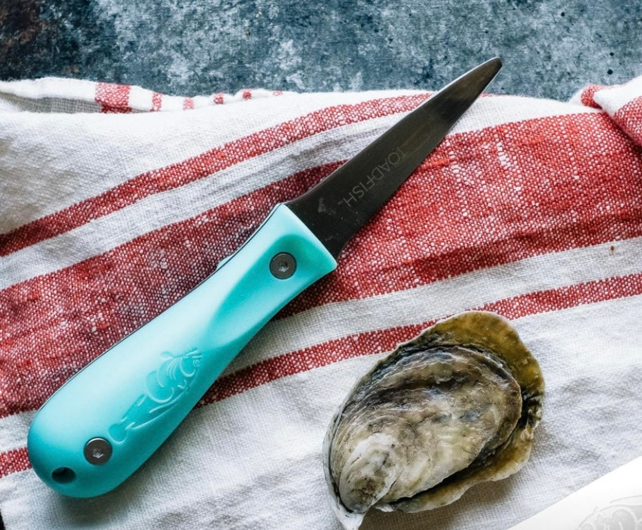 put em back oyster knife, teal