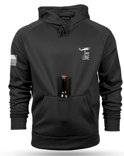 raglan tailgater hoodie 5 things, black | nine line