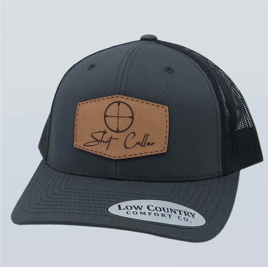 shot caller crosshairs hat, charcoal | low country comfort