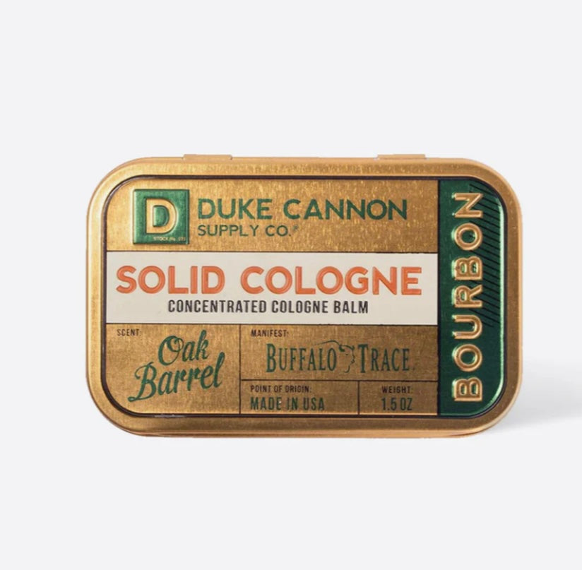 solid cologne, bourbon | duke cannon