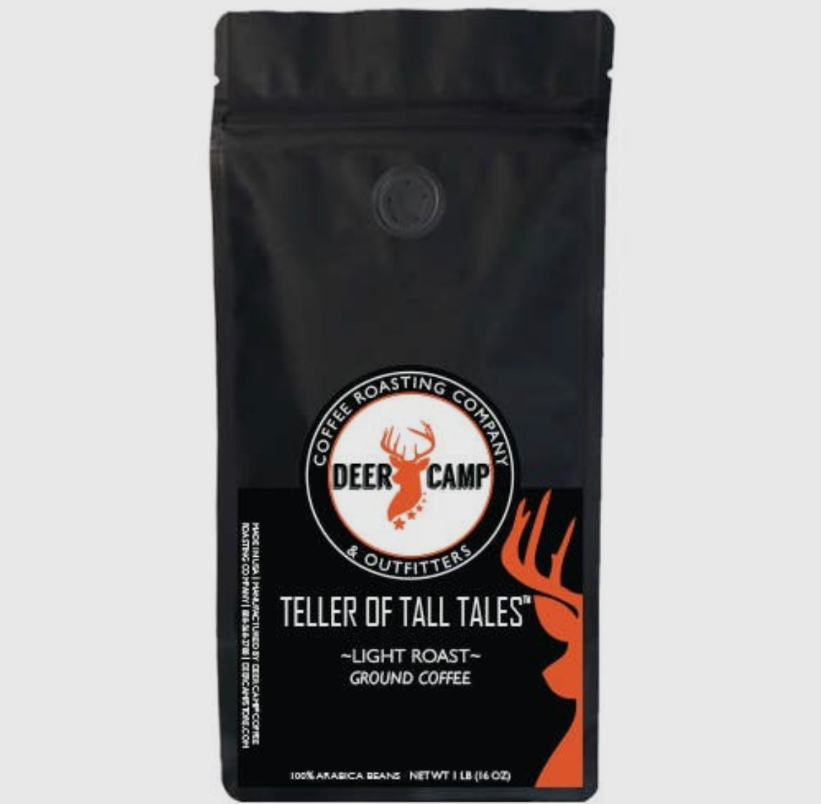 teller of tales light roast 8 oz | deer camp coffee