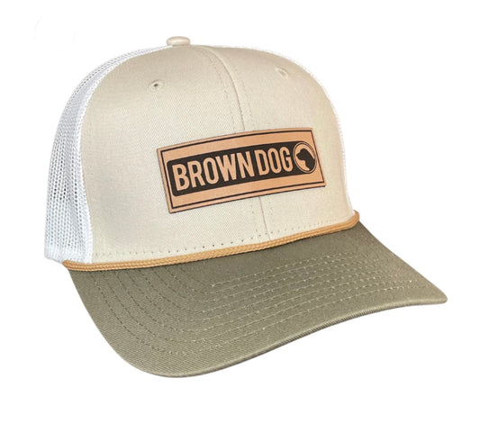 the game rope hat | brown dog