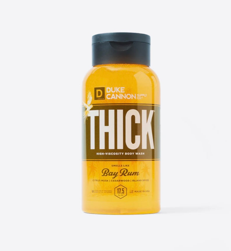 thick body wash, bay rum | duke cannon