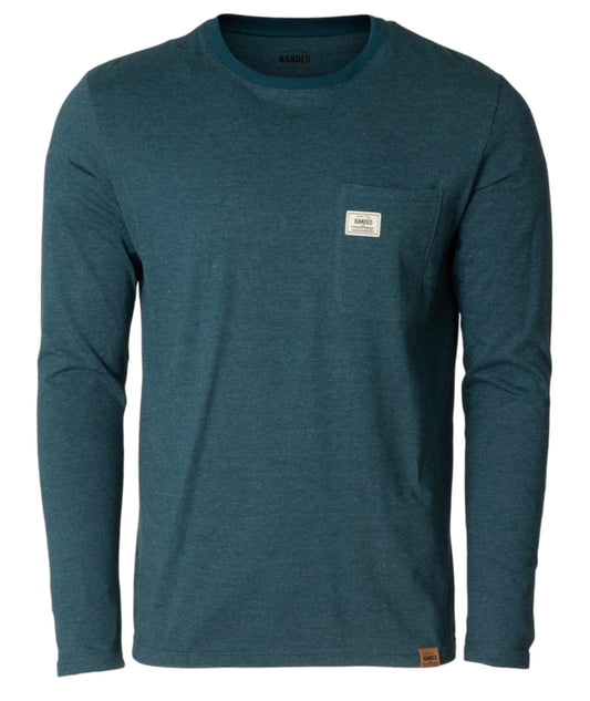 trail runner pocket shirt, teal | banded