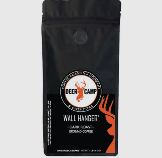 wall hanger dark roast 16 oz | deer camp coffee