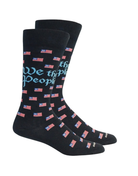 we the people patriotic socks | brown dog