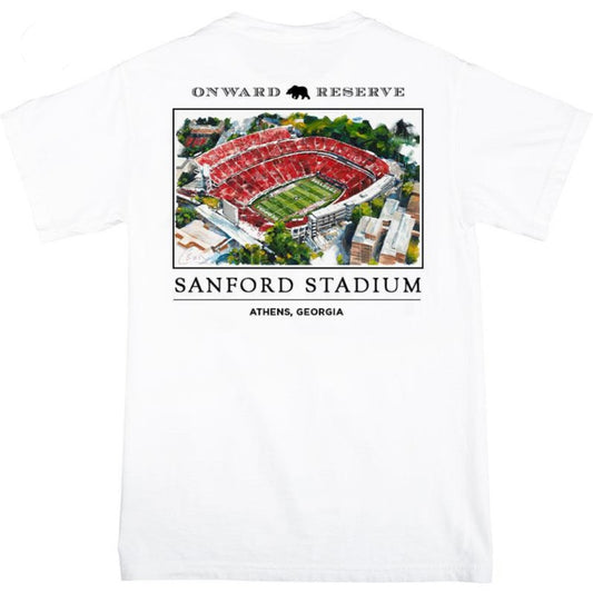 white sanford stadium tee | onward reserve