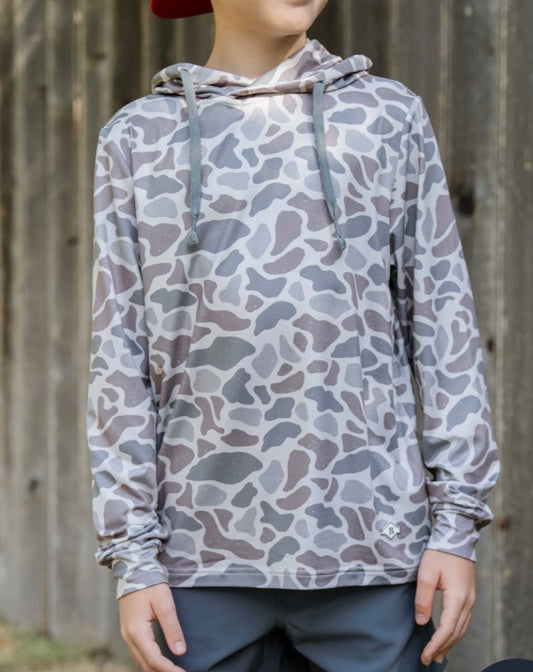 youth hoodie, classic deer camo | burlebo